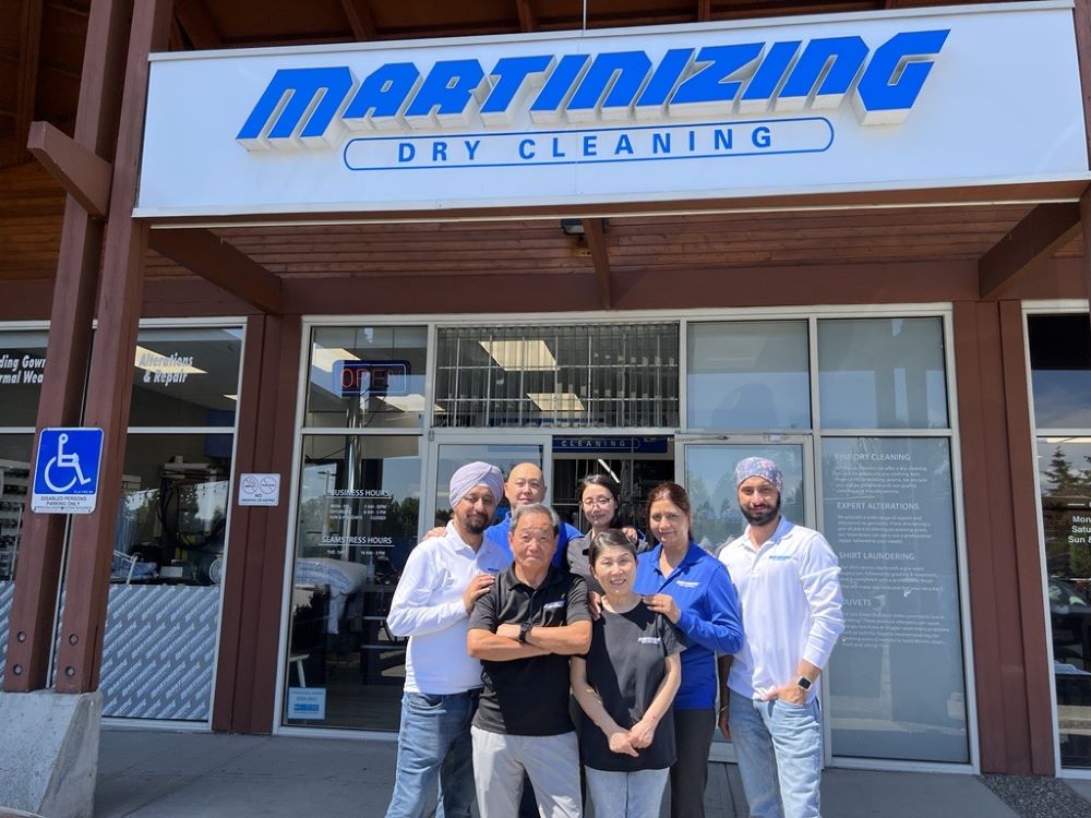 All in the families as Martinizing Cleaners of Coquitlam transitions to new ownership transition