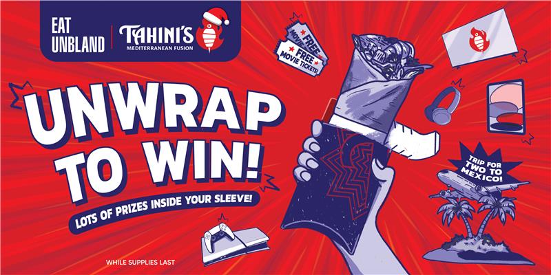 Tahini’s Launches “Unwrap to Win”