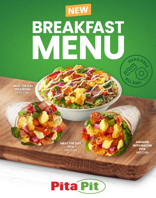 All-day breakfast now available at Pita Pit