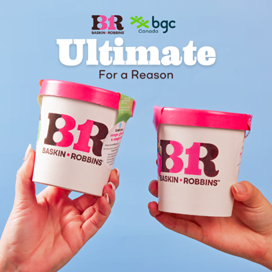 Baskin-Robbins delivers cheque for $30,000 to BGC Canada through 2023 Pink Spoon campaign