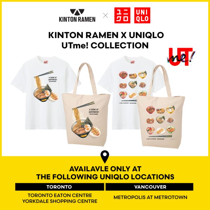 KINTON RAMEN celebrates food, art, and fashion with custom-designed T-shirts and tote bags