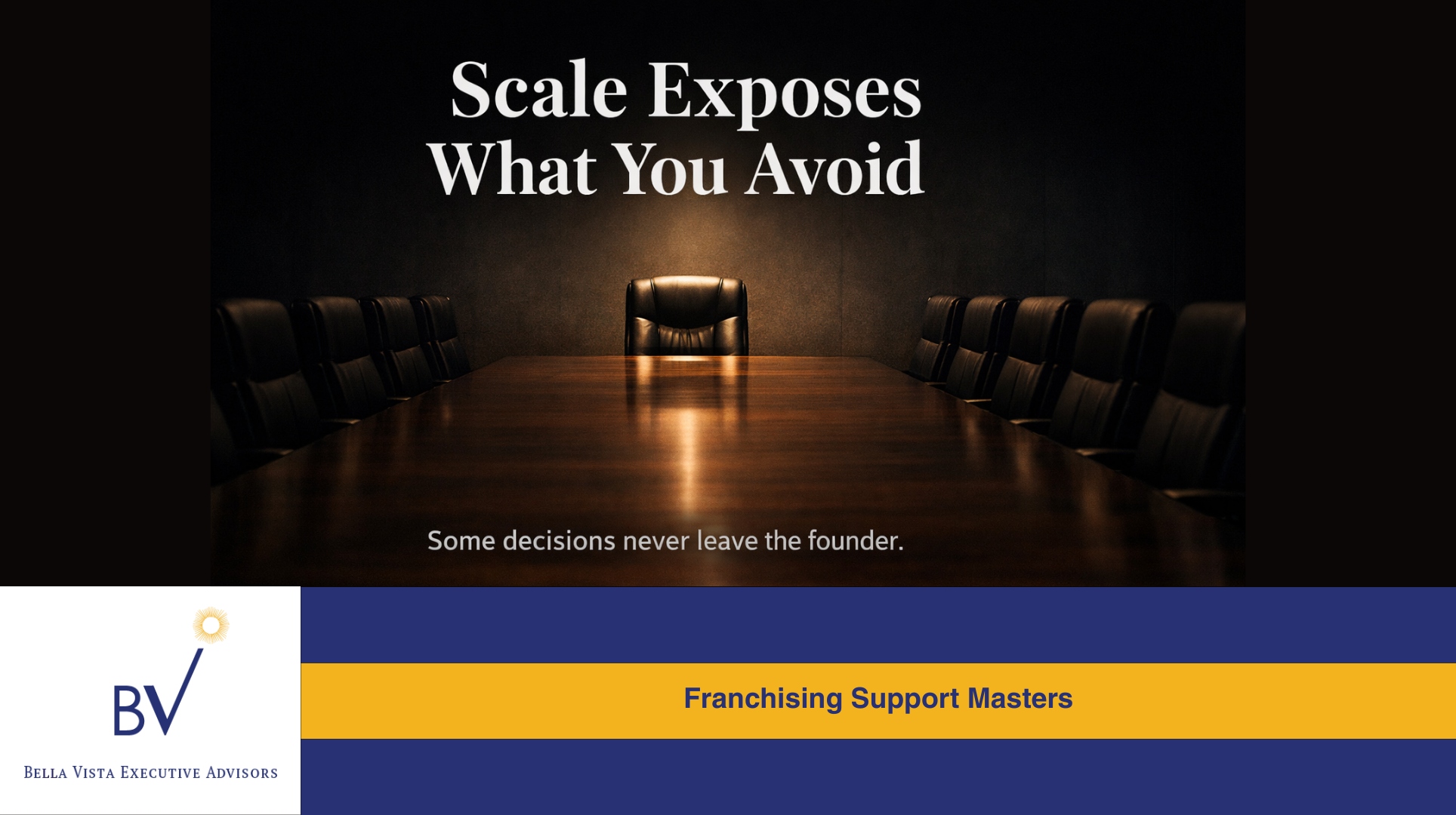 What Franchise Founders Can’t Delegate