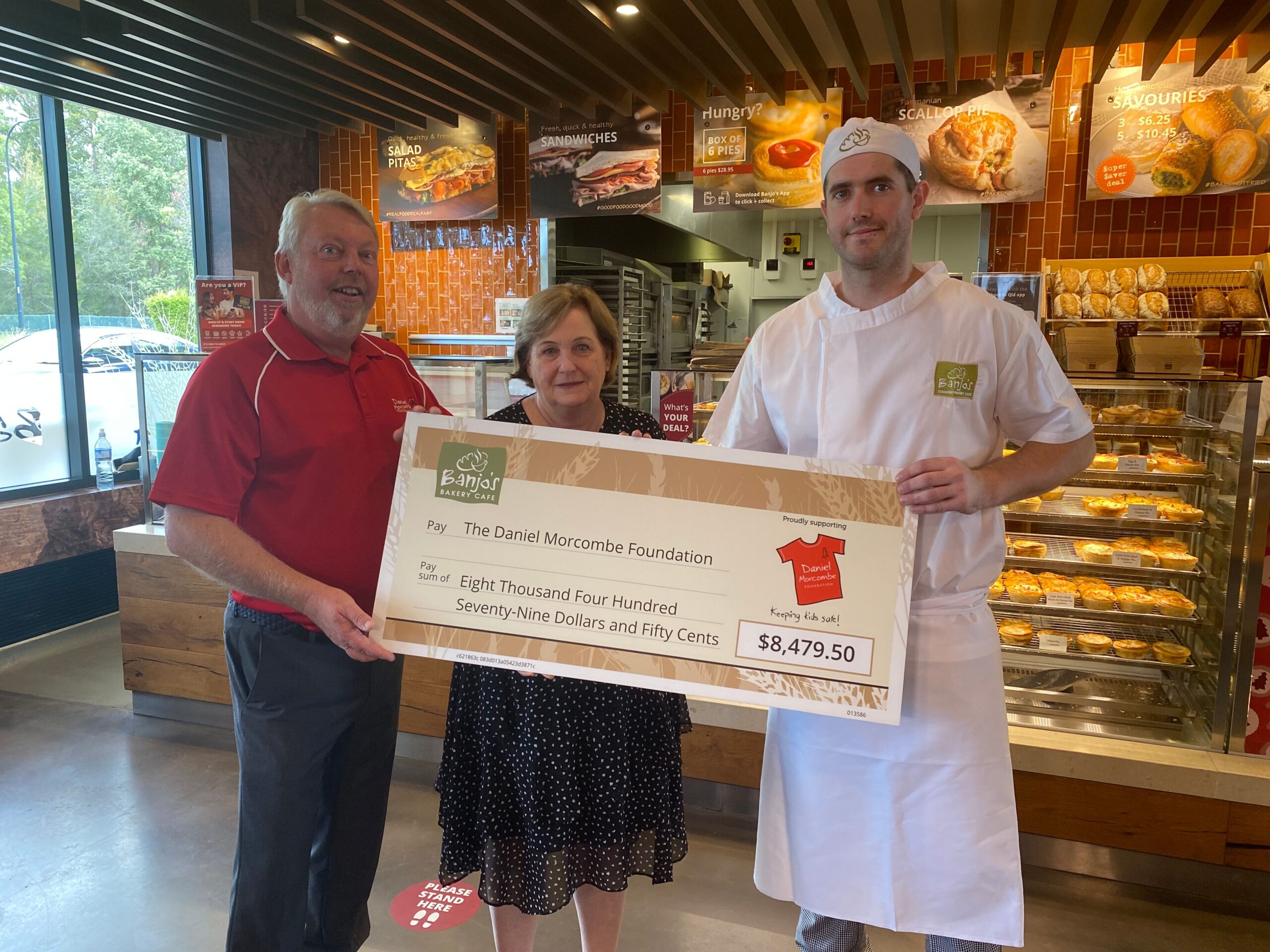 BANJO’S CAFFEINE FUELED FUNDRAISER RAISES OVER 8K FOR DANIEL MORCOMBE FOUNDATION