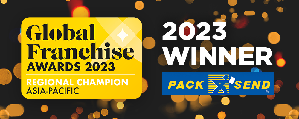 PACK & SEND wins Regional Champion, Asia-Pacific at Global Franchise Awards 2023