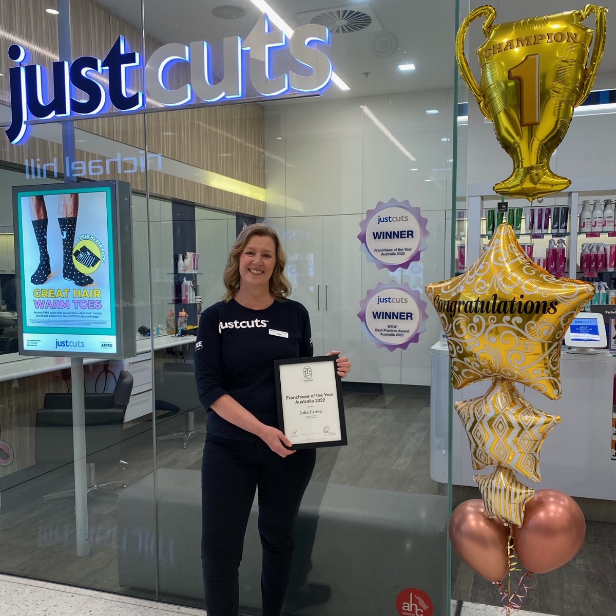 Just Cuts Ocean Keys & Warwick owner named Franchisee of the Year